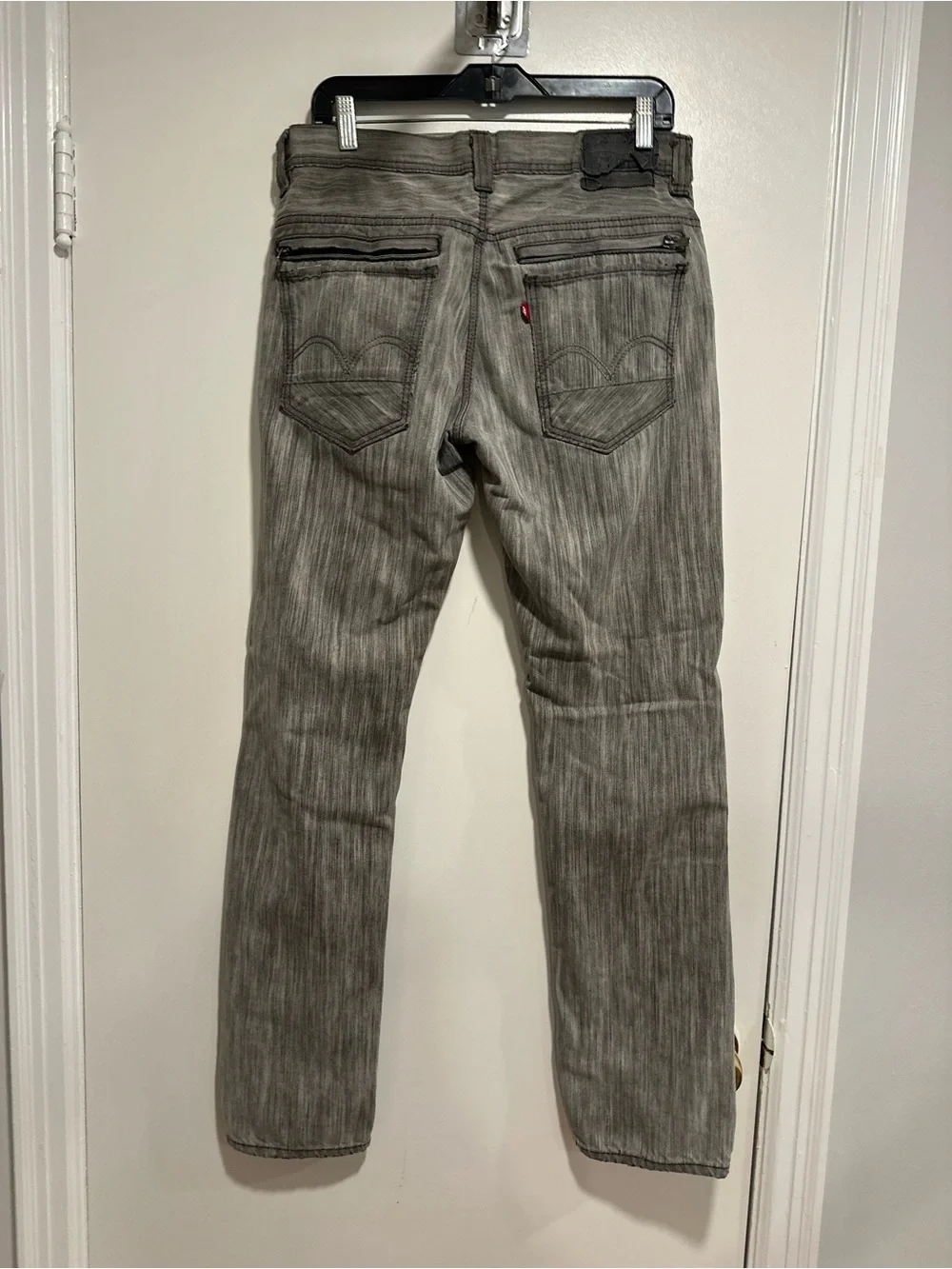 EUC Levis Y2K Engineered Streetwear Denim 5411 Grey Wash Jeans Twisted Leg 32x32
